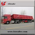 china 3 axle 45 cubic meters sand dump