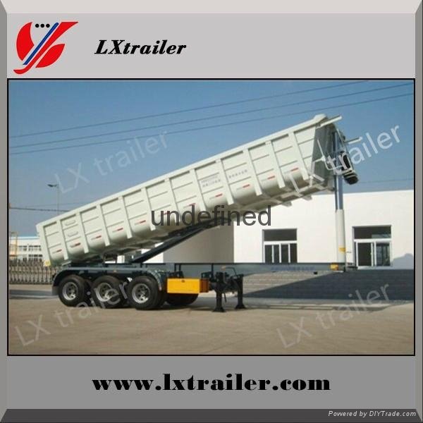 china 3 axle 45 cubic meters sand dump trailer good price 4