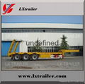 3 axles hot selling flat bed semi trailer,tri-axle low bed semi trailer