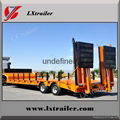 3 axles hot selling flat bed semi trailer,tri-axle low bed semi trailer 4