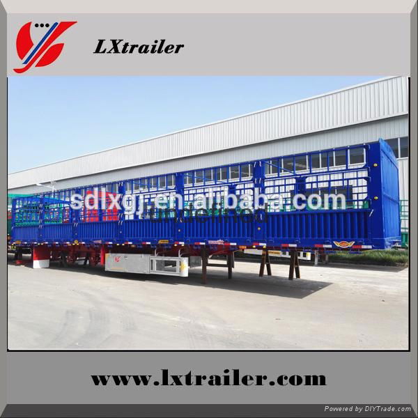 china Liangshan fence semi-trailer 40 ton lowbed semi trailer 5