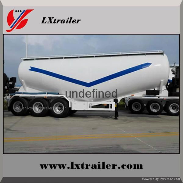 China cheap cement transport semi truck trailer bulk powder tanker trailer 2