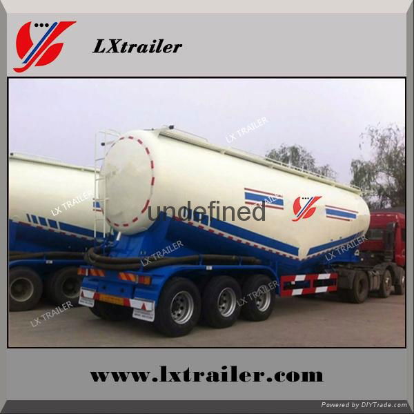 China cheap cement transport semi truck trailer bulk powder tanker trailer 3