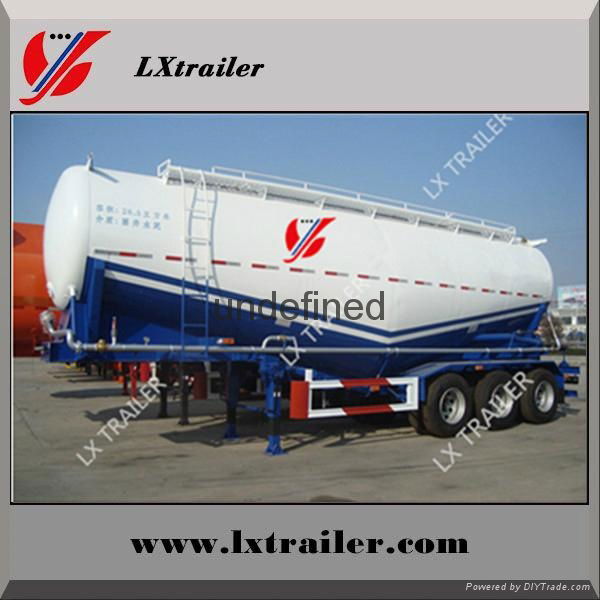 China cheap cement transport semi truck trailer bulk powder tanker trailer 5