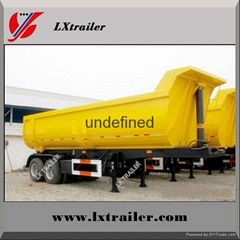 50 ton 3 axles end trailer dump end tipping truck trailers