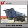 50 ton 3 axles end trailer dump end tipping truck trailers 5
