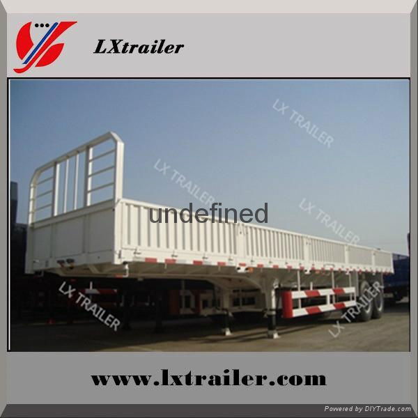 China factory sale 3 Axle Side Wall Semi Trailer Truck Sale