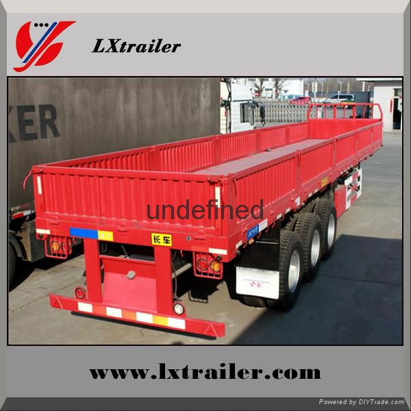 China factory sale 3 Axle Side Wall Semi Trailer Truck Sale 2