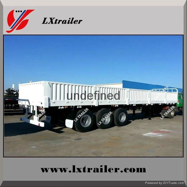 China factory sale 3 Axle Side Wall Semi Trailer Truck Sale 4