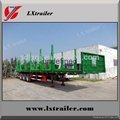 Factory hot sale low price wood timber transport semi trailer truck 3