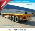 3 Axle Platform Semi Trailer with Front Cover 3