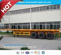 3 Axle Platform Semi Trailer with Front Cover 4