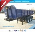 3 Axle 45cbm U Shape Dump Semitrailer or Dump Semi Truck Trailer 2