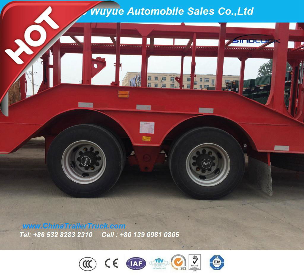 Long Vehicle Car Carrier Transport Semitrailer or Semi Truck Trailer 2