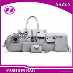 handbags and purse 6 bags in 1 set PU leather fashion handbags