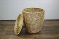 Water hyacinth laundry basket