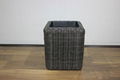 Square poly rattan planter CH2900A/3MixBR2