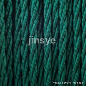 3 core 0.75mm dark blue twisted cable wire electrical braided cable fabric cord 5
