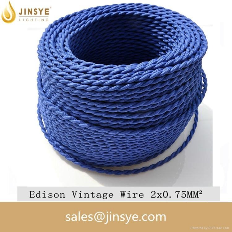 Cotton electrical wire colors fabric aluminum electrical cable 2
