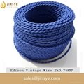 Cotton electrical wire colors fabric aluminum electrical cable 2
