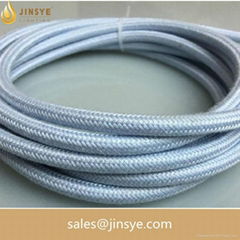 Electric lighting cable three cotton core fabric round braided electrical wire
