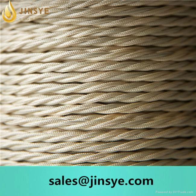 flat electrical wire fabric cord textile cable 2