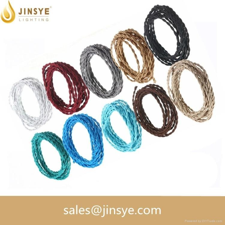 flat electrical wire fabric cord textile cable 4