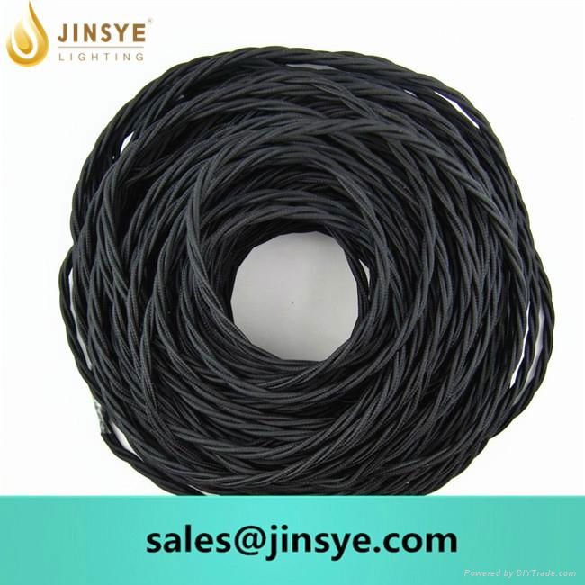 flat electrical wire fabric cord textile cable 5