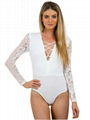 Long Sleeve Lace Bodysuit 2