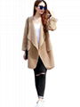 Fashion Autumn Khaki Cardigan Coat