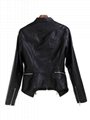 Fashion Women Faux Soft Leather Jackets 4