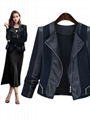 Fashion Women Black Jacket Outerwear 2