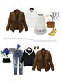 Fashion Women Brown Jacket Outerwear 4