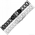 Hot selling 2017 deployment clasp 22mm ceramic watch bands for gear s3 2