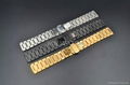 Matte black 16MM quick release watch bands for ladies 2