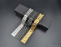 Matte black 16MM quick release watch bands for ladies 1