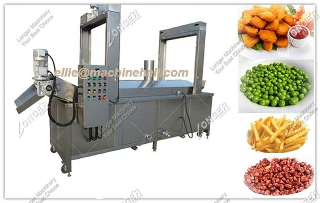 Continuous Peanuts Frying Machine