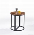 SHIMING MS-3366 Wooden(MDF) top side table with stainless steel frame 2