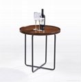 SHIMING MS-3366 Wooden(MDF) top side table with stainless steel frame 4