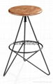 SHIMING FURNITURE MS-3227 black seated bar stool 2