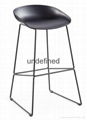 SHIMING FURNITURE MS-3227 black seated bar stool 3