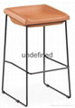 SHIMING FURNITURE MS-3227 black seated bar stool 1