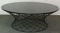 SHIMING Furniture MS-3369-1 Grey transparent glass coffee table