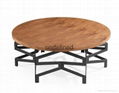 MS-3389 SHIMING Furniture modern round (MDF) top classic coffee table  2