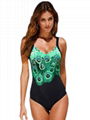 Fashion Printed One Piece Swimwear Plus