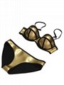 Gold Shiny Sexy Bikini Set 1