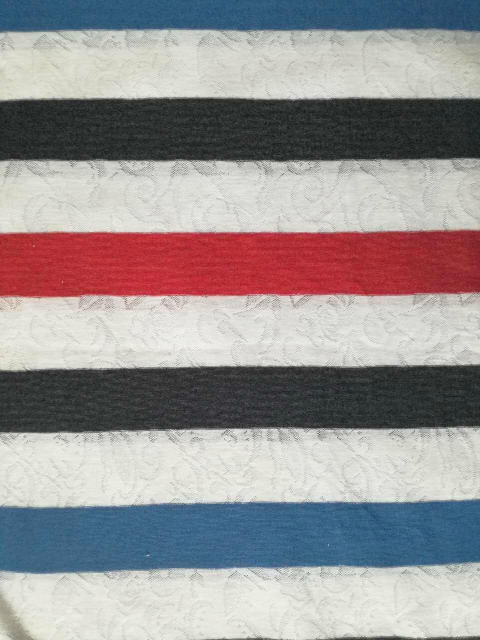 Strip Jacquard knitted weaving fabric