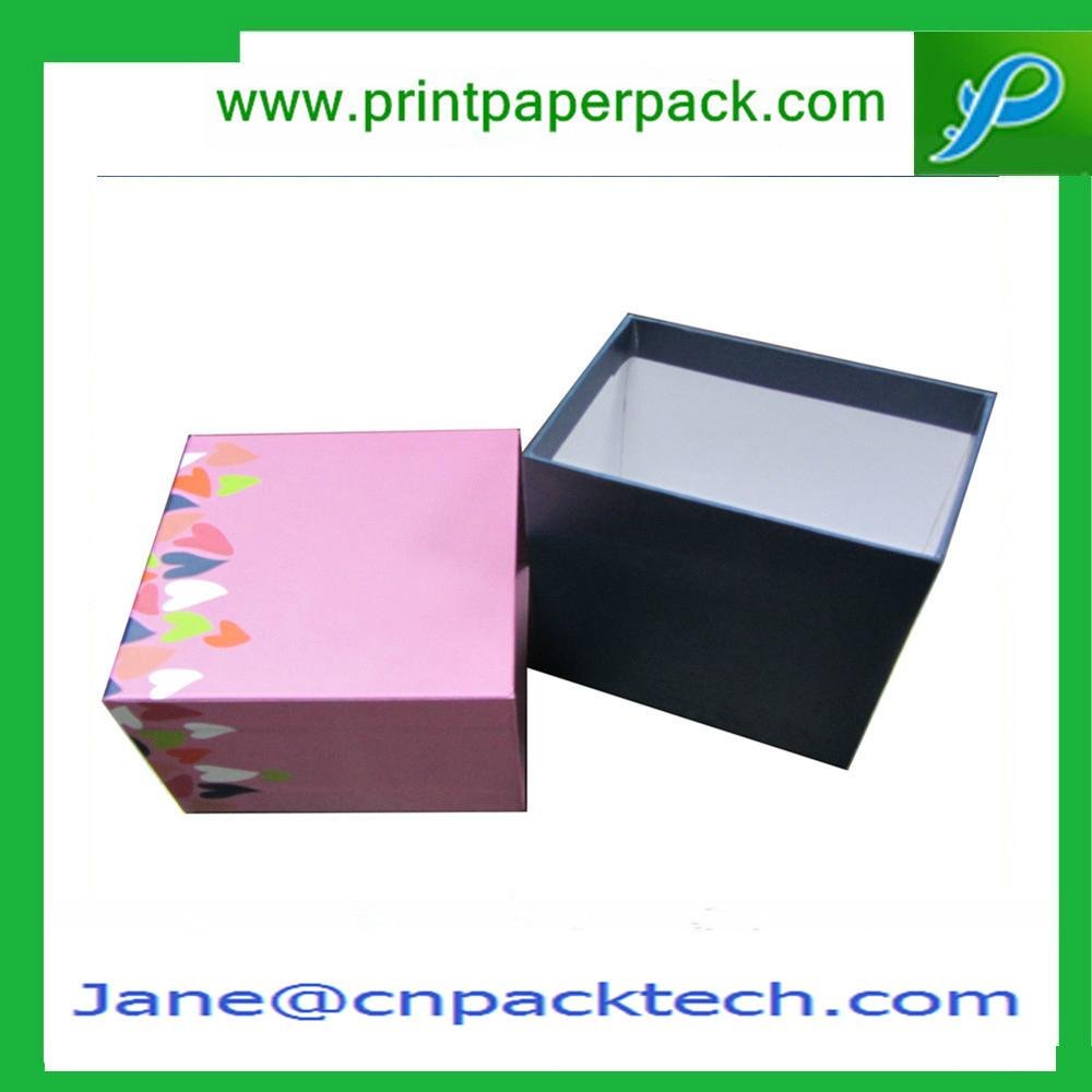 OEM Colorful Handmade Offset Printing Paper Gift Box Top and Bottom Boxes 3