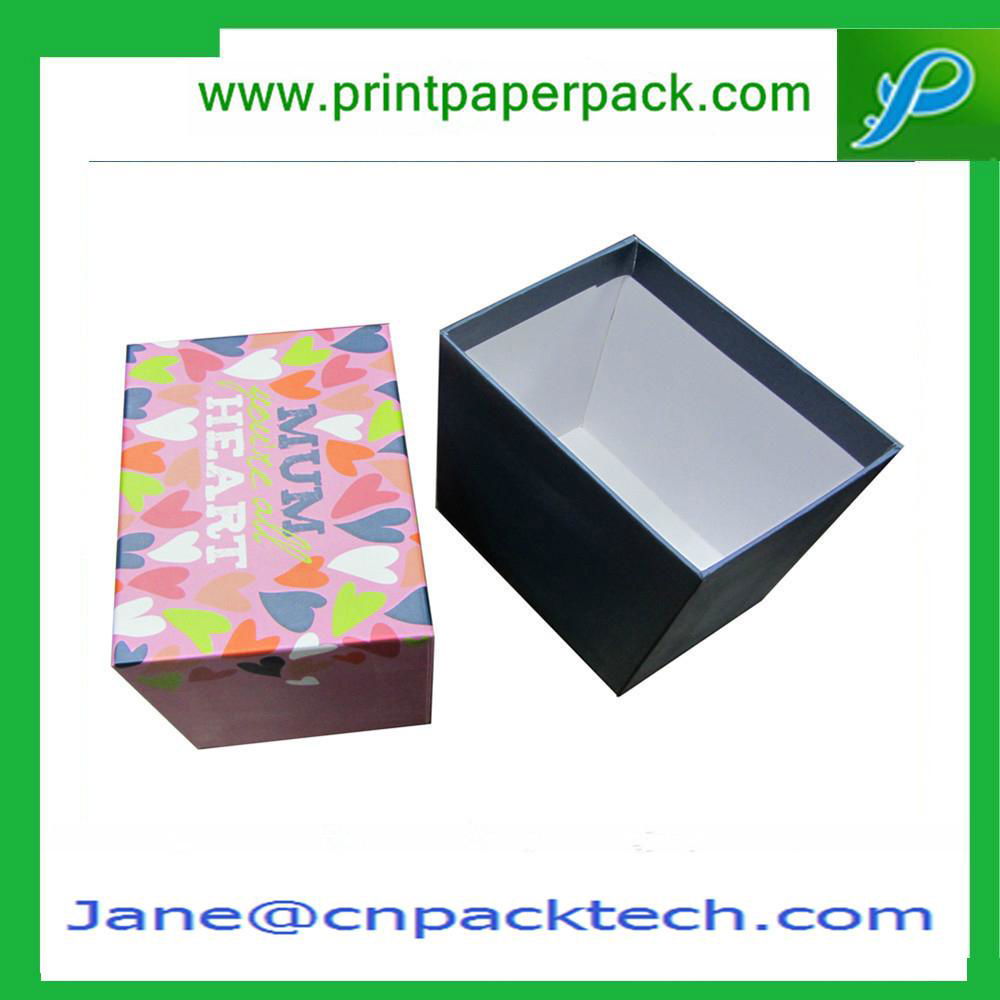 OEM Colorful Handmade Offset Printing Paper Gift Box Top and Bottom Boxes
