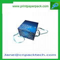 Custom Printed Fashion Ribbon Box Rigid Paper Gift Box  2